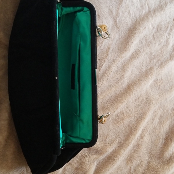 Banana Republic black suede bag with bamboo handle - Picture 2 of 6